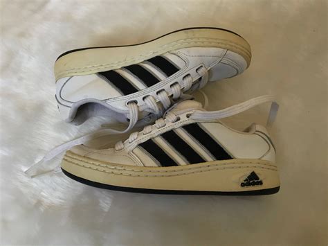 old school Adidas tennis shoes